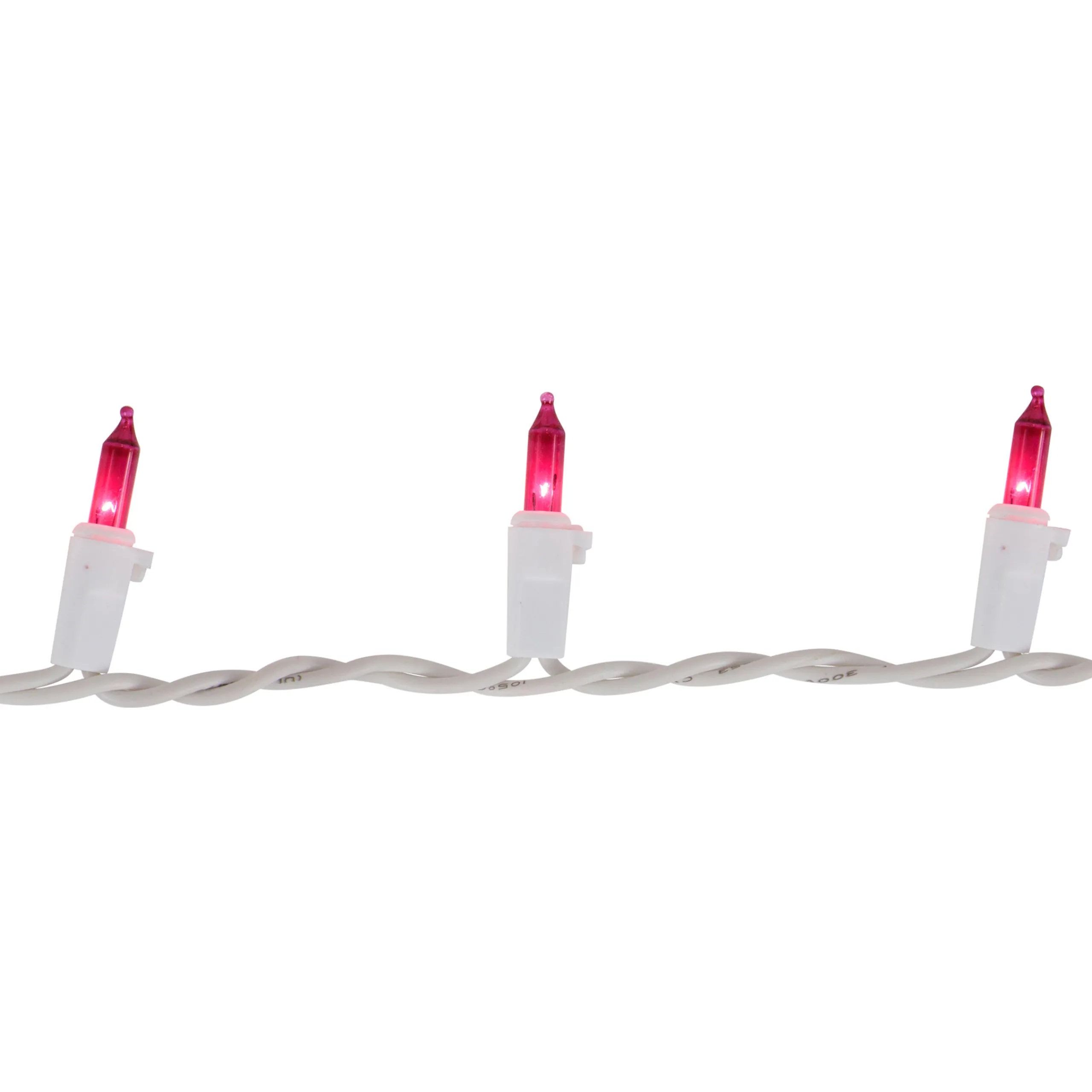 Northlight 35-Count Pink Mini Christmas Light Set, 7Ft White Wire