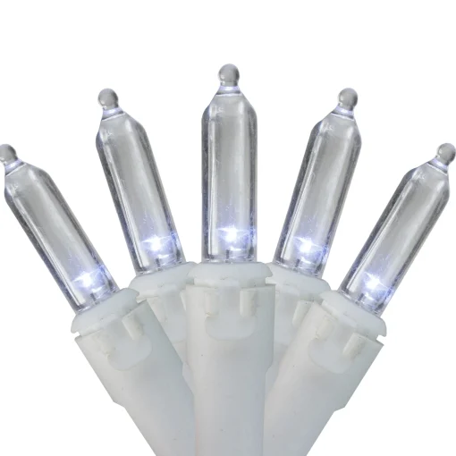 Northlight 35-Count Pure White Led Mini Christmas Light Set - 11.25Ft White Wire