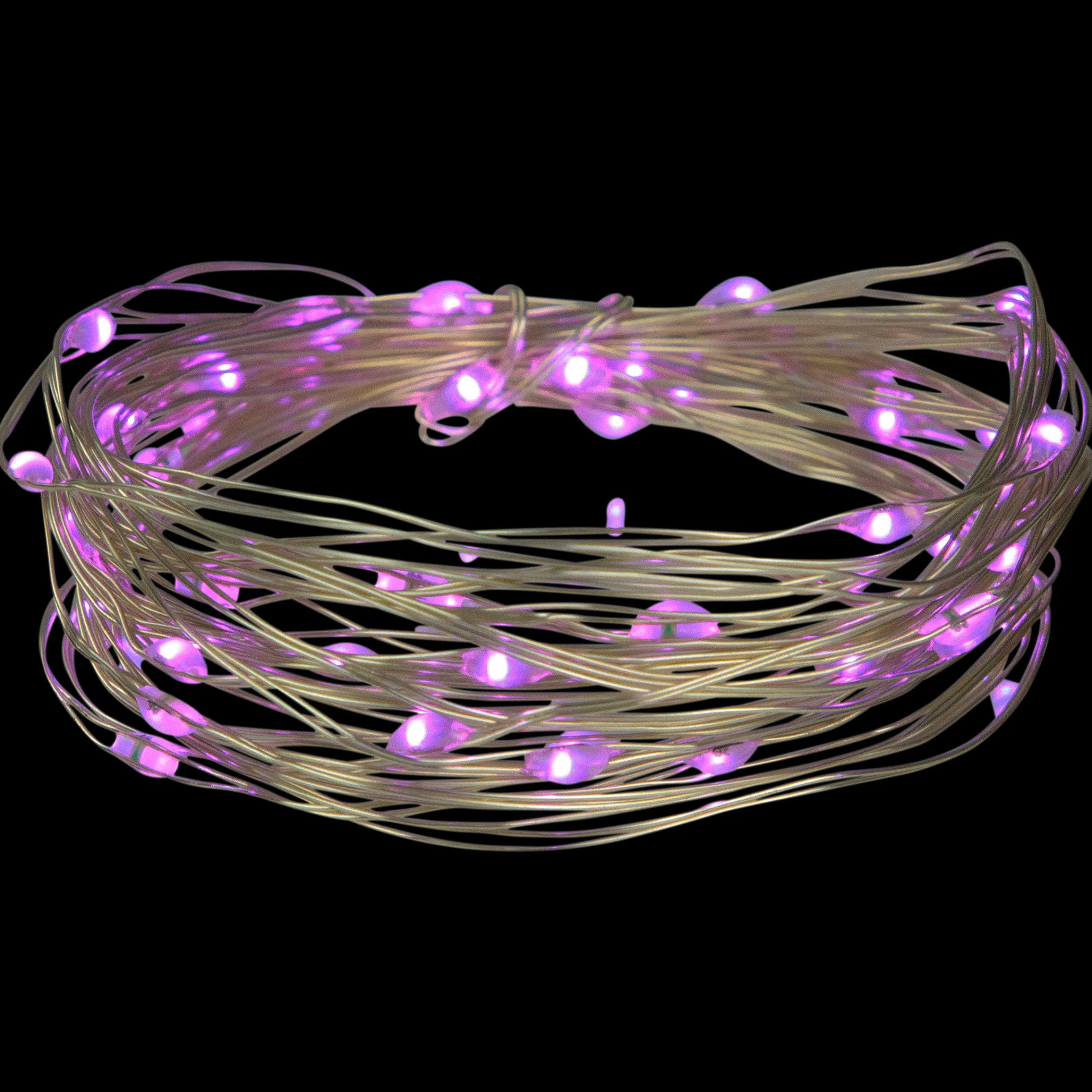 Northlight 50-Count Purple Led Micro Fairy Christmas Lights - 16Ft, Copper Wire