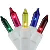 Sienna 300-Count Shimmering Multi-Color Mini Christmas Icicle Light Set, 8.5Ft White Wire