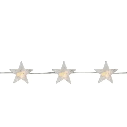 Northlight 20-Count Warm White Led Micro Star Fairy Christmas Lights - 6.25 Ft Clear Copper Wire