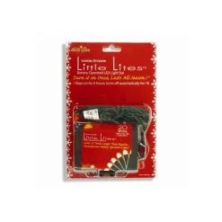 Merry and Light 20-Count White Led Little Lites Micro Rice Christmas Lights, 7.25Ft, Green Wire