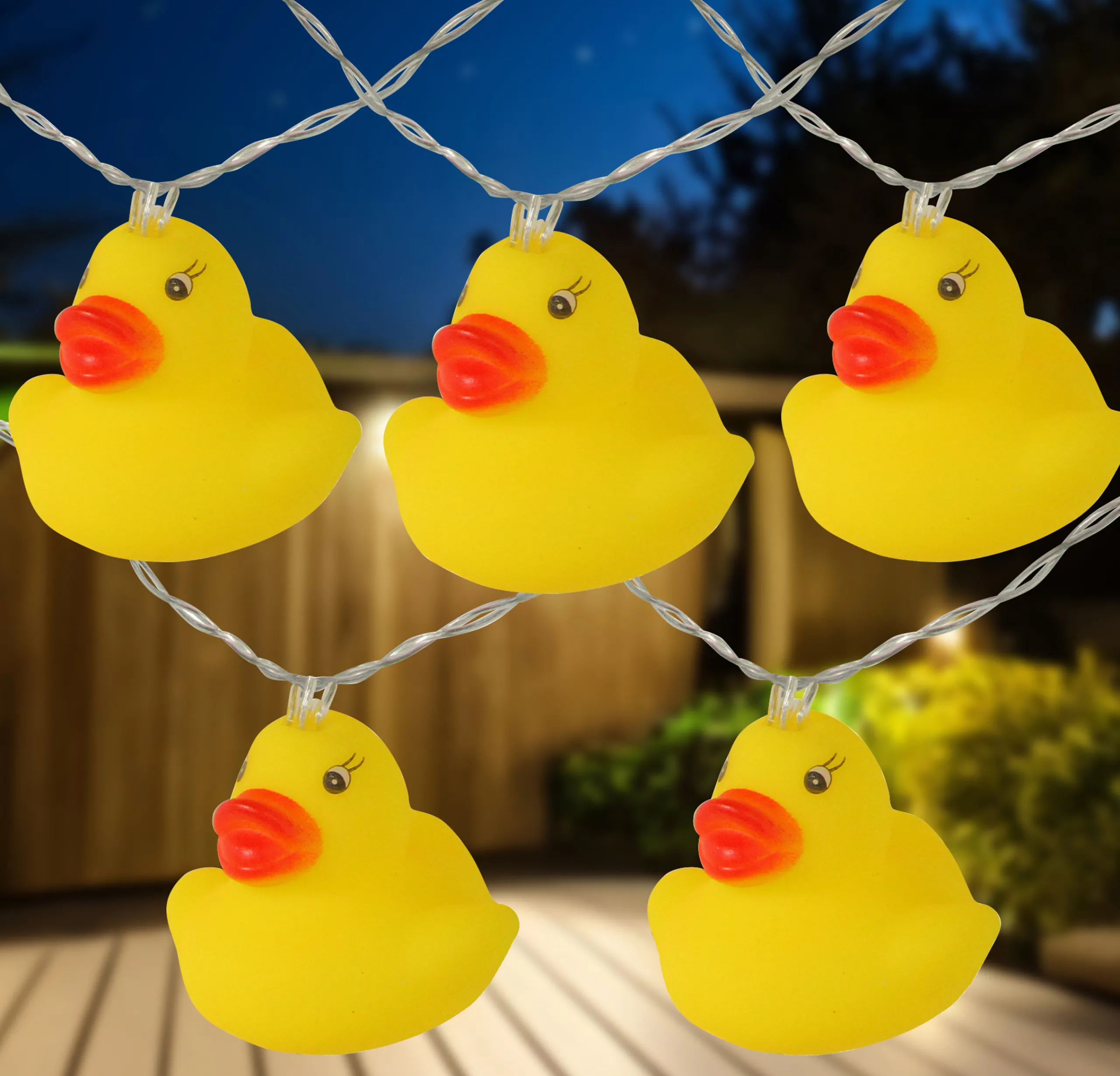 Northlight 10-Count Yellow Rubber Ducky Led String Lights