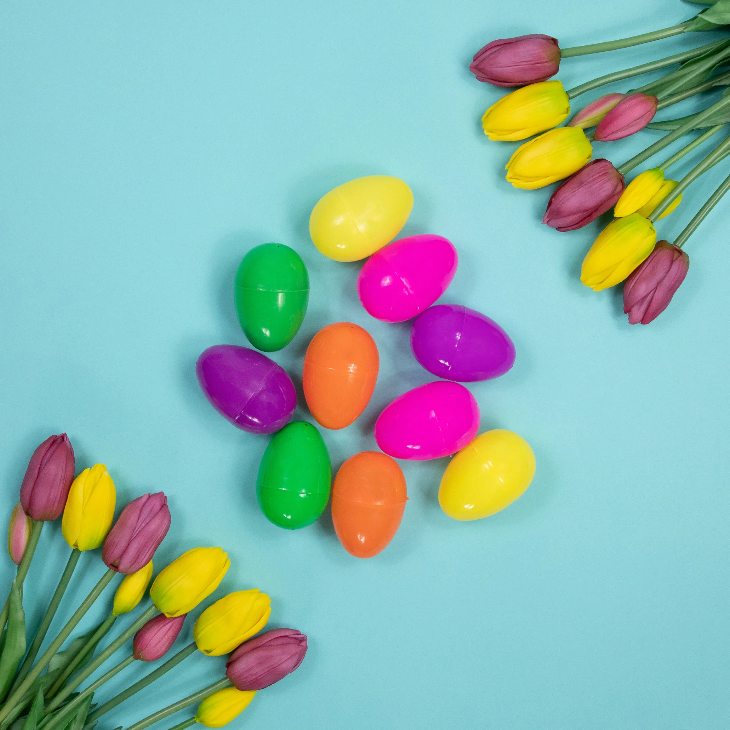 Northlight 10Ct Assorted Multicolored Fillable Easter Eggs 3"