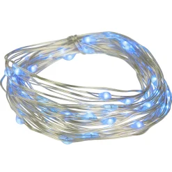 Northlight 100Ct Blue Led Micro Fairy Lights, 16Ft Copper Wire