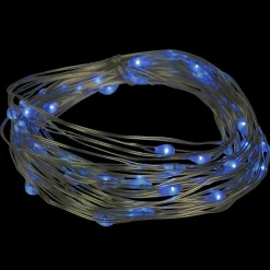 Northlight 100Ct Blue Led Micro Fairy Lights, 16Ft Copper Wire