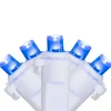 Northlight 50Ct Blue Led Wide Angle Christmas Lights, 16.25Ft White Wire