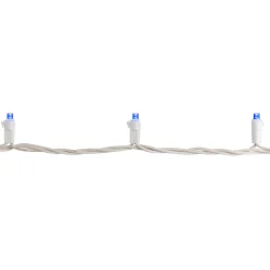 Northlight 50Ct Blue Led Wide Angle Christmas Lights, 16.25Ft White Wire