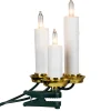 Northlight 7Ct Dripping Clip On Candle Cluster Christmas Lights, 6.5' Green Wire