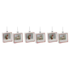 Melrose Fantasy & Sci Fi>6Ct Gnome Shadow Box Christmas Ornaments 4"