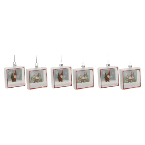 Melrose Fantasy & Sci Fi>6Ct Gnome Shadow Box Christmas Ornaments 4"