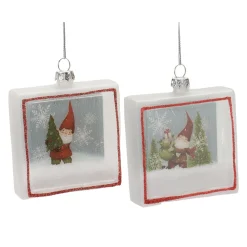Melrose Fantasy & Sci Fi></noscript>6Ct Gnome Shadow Box Christmas Ornaments 4