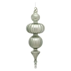 Melrose Finials></noscript>6Ct Green Finial Drop Christmas Ornaments 10