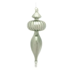 Melrose Finials></noscript>6Ct Green Finial Drop Christmas Ornaments 10