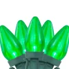 Northlight 25Ct Green Led C7 Christmas Lights, 16Ft Green Wire