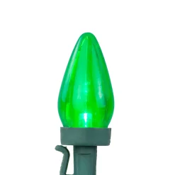 Northlight 25Ct Green Led C7 Christmas Lights, 16Ft Green Wire