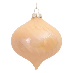 Melrose Pendants & Drops>6Ct Iridescent Glass Christmas Onion Ornaments 5"