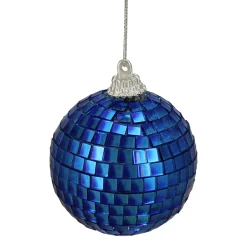Northlight Balls>6Ct Lavish Blue Mirrored Disco Ball Christmas Ornaments 2" (50Mm)