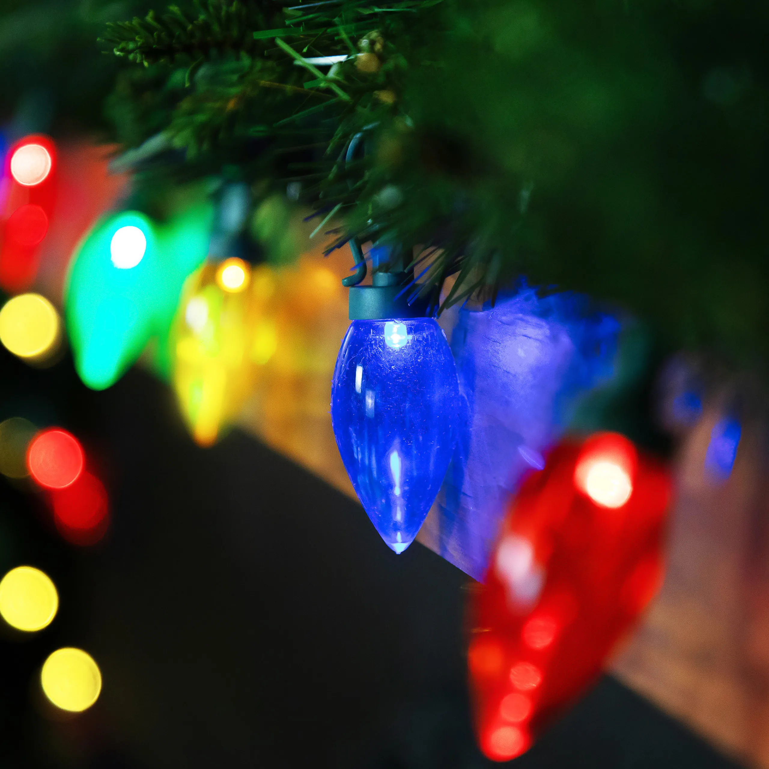 Northlight 25Ct Multi-Color Led C9 Christmas Lights, 16Ft Green Wire