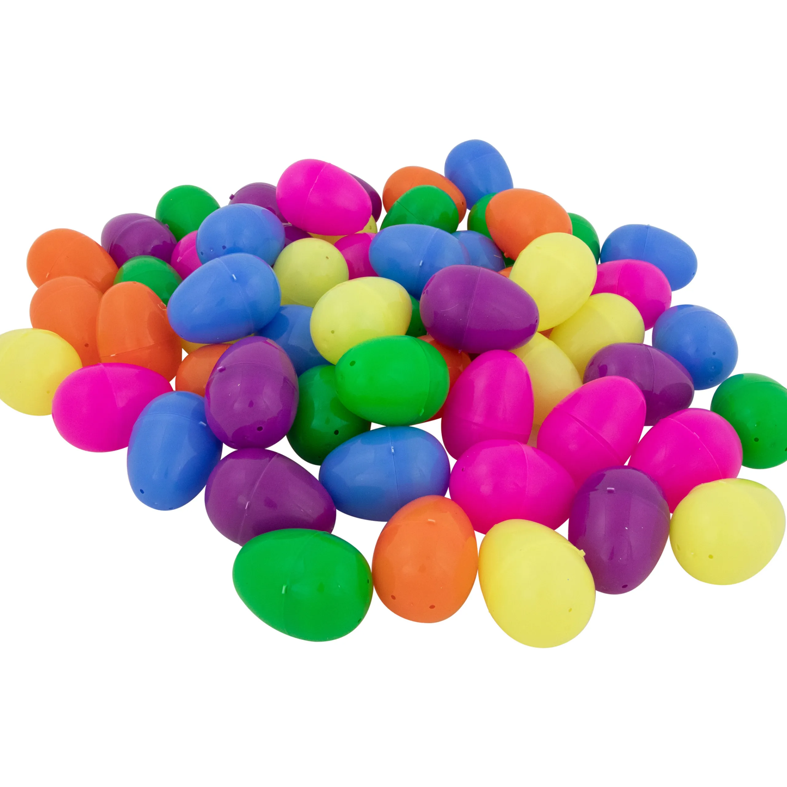 Northlight 60Ct Multi-Colored Fillable Easter Eggs 2.5"