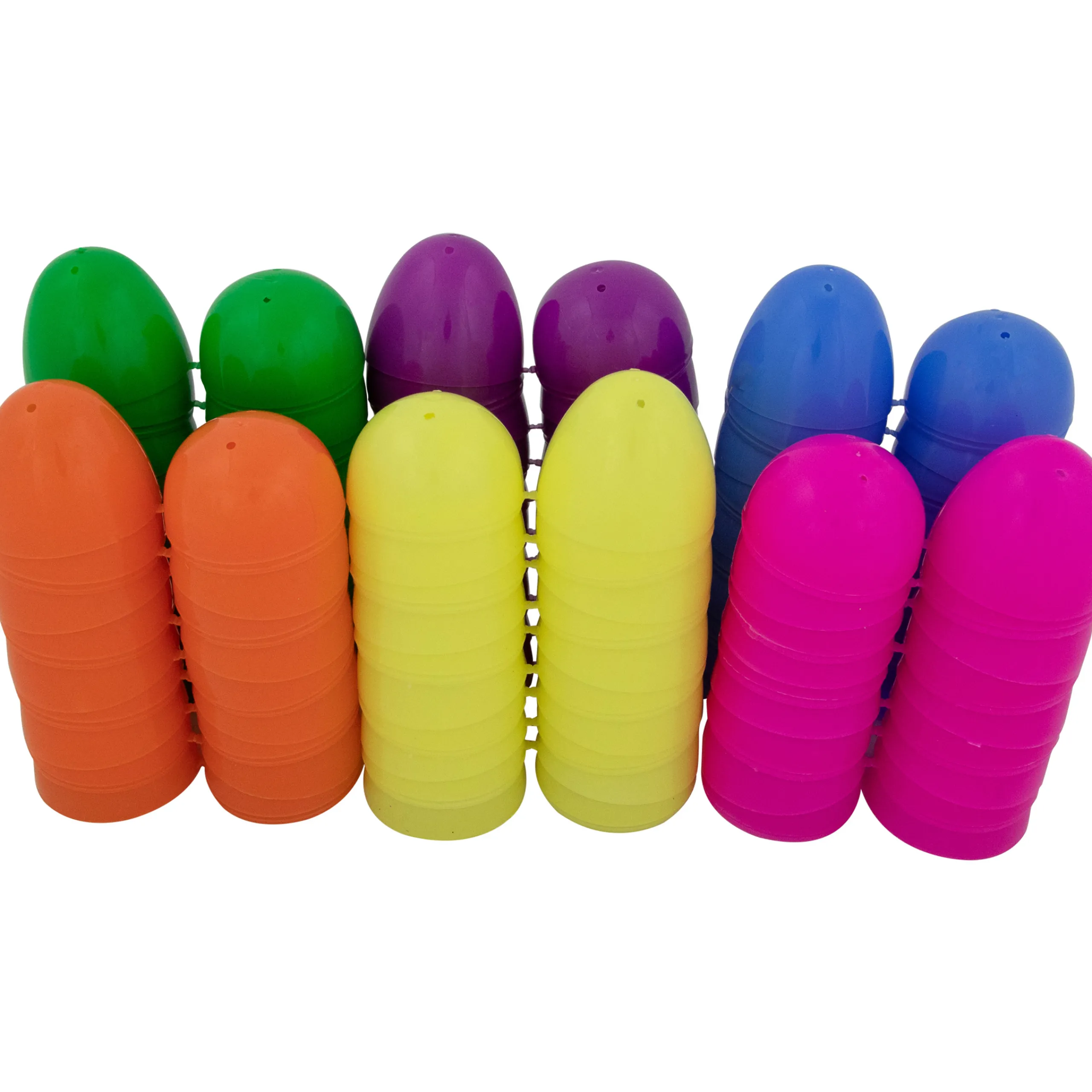 Northlight 60Ct Multi-Colored Fillable Easter Eggs 2.5"