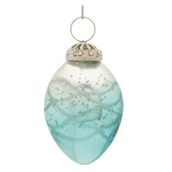 Melrose Pendants & Drops></noscript>6Ct Ombre Blue Glass Drop Christmas Ornaments 4