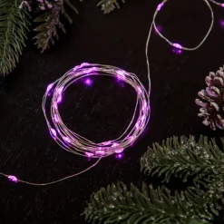Northlight 100Ct Pink Led Micro Fairy Lights, 16Ft Copper Wire