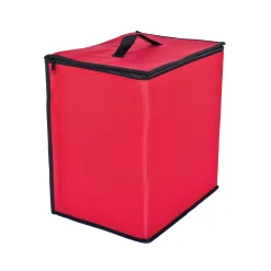 Northlight Ornament Storage>48Ct Red And Black Zip Up Christmas Ornament Storage Tub