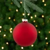 Northlight Glass Balls>4Ct Red And Gold 2-Finish Glass Christmas Ball Ornaments 4" (100Mm)