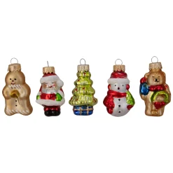 Northlight Miniatures></noscript>18Ct Red And Green Beaded Garland With Christmas Ornaments 30