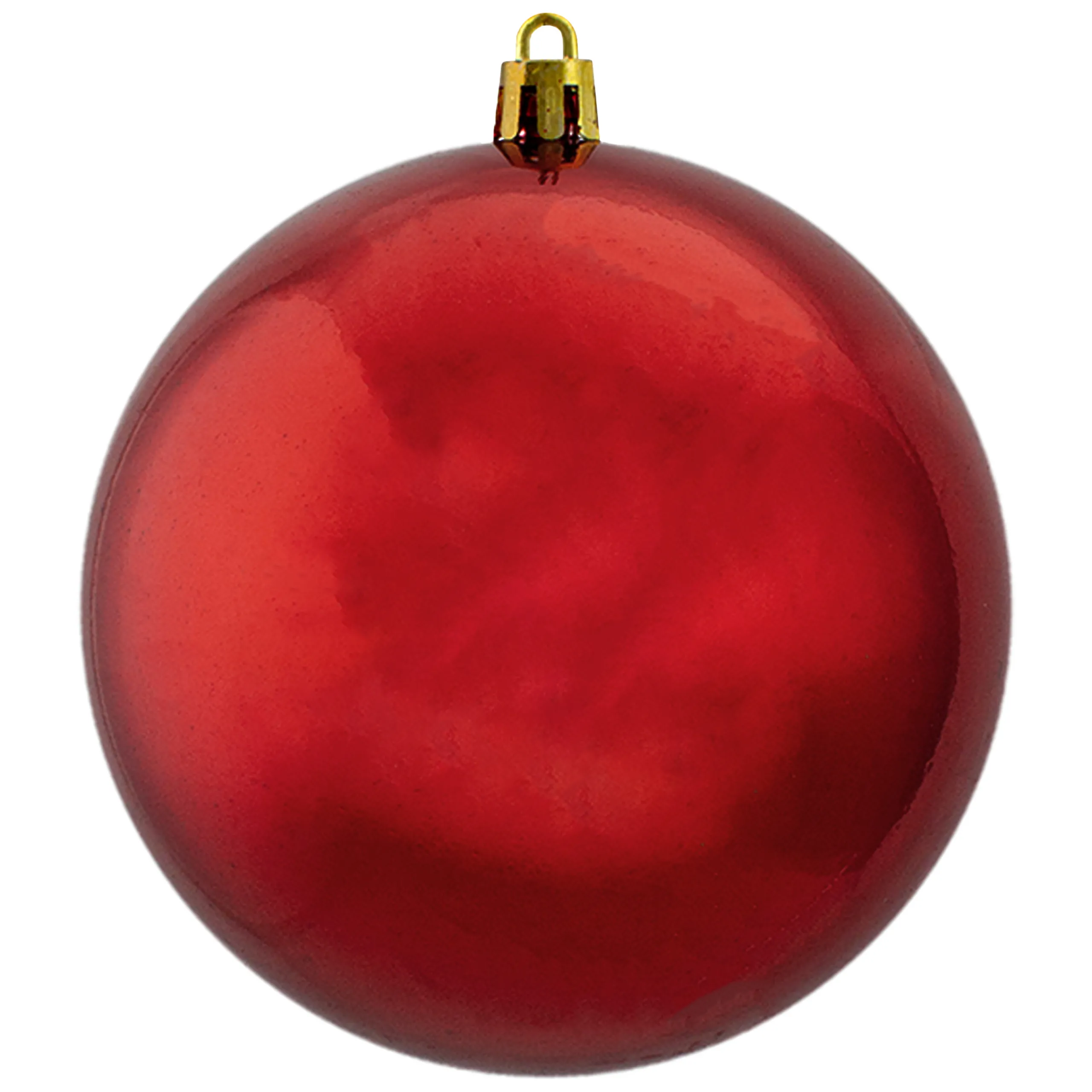Northlight Shatterproof>12Ct Red Hot Shiny Shatterproof Christmas Ball Ornaments 4" (100Mm)