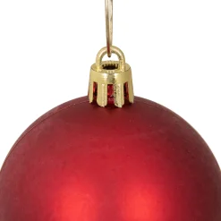 Northlight Shatterproof></noscript>60Ct Red Shatterproof Matte Christmas Ball Ornaments 2.5
