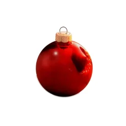 Whitehurst Glass Balls>8Ct Red Xmas Shiny Glass Christmas Ball Ornaments 3.25" (80Mm)