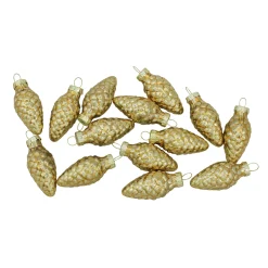 Whitehurst Pine Cones>56Ct Shiny Gold Glass Pinecone Christmas Ornaments 1.75" (45Mm)