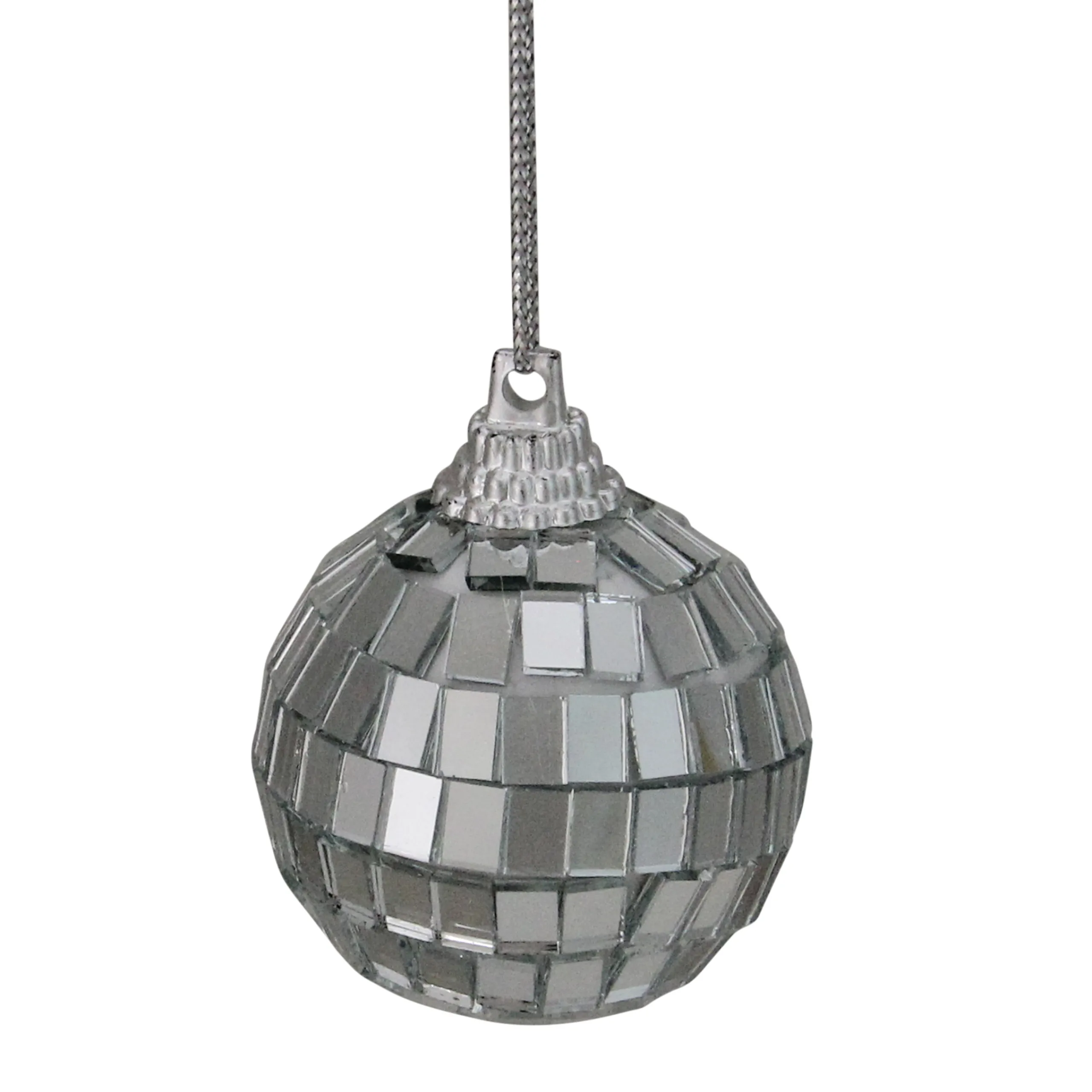 Northlight Balls>9Ct Silver Splendor Mirrored Glass Disco Ball Christmas Ornaments 1.5" (40Mm)