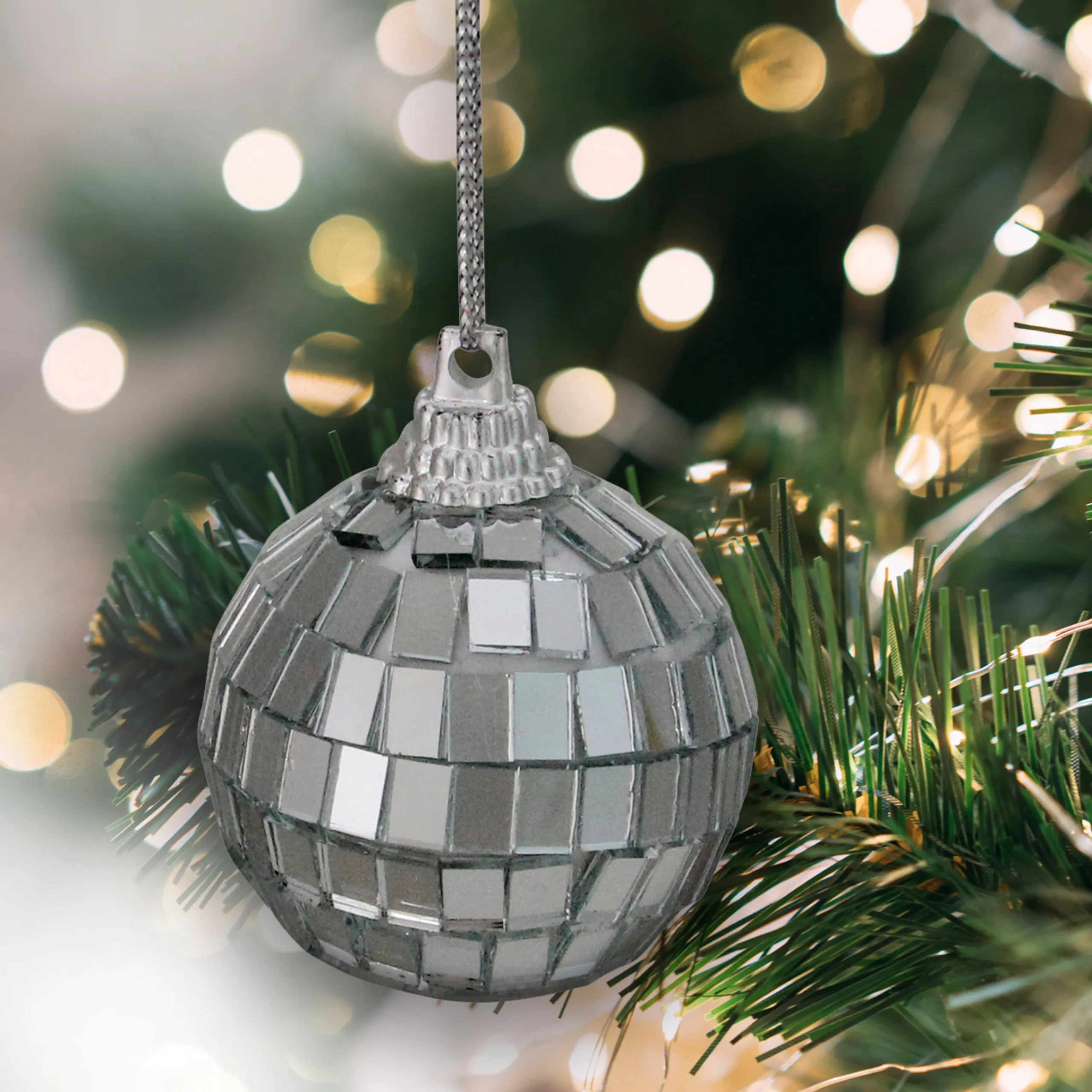 Northlight Balls>9Ct Silver Splendor Mirrored Glass Disco Ball Christmas Ornaments 1.5" (40Mm)