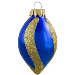Northlight Finials></noscript>9Ct Vibrantly Colored 2-Finish Swirls Glass Christmas Finial Ornaments 2