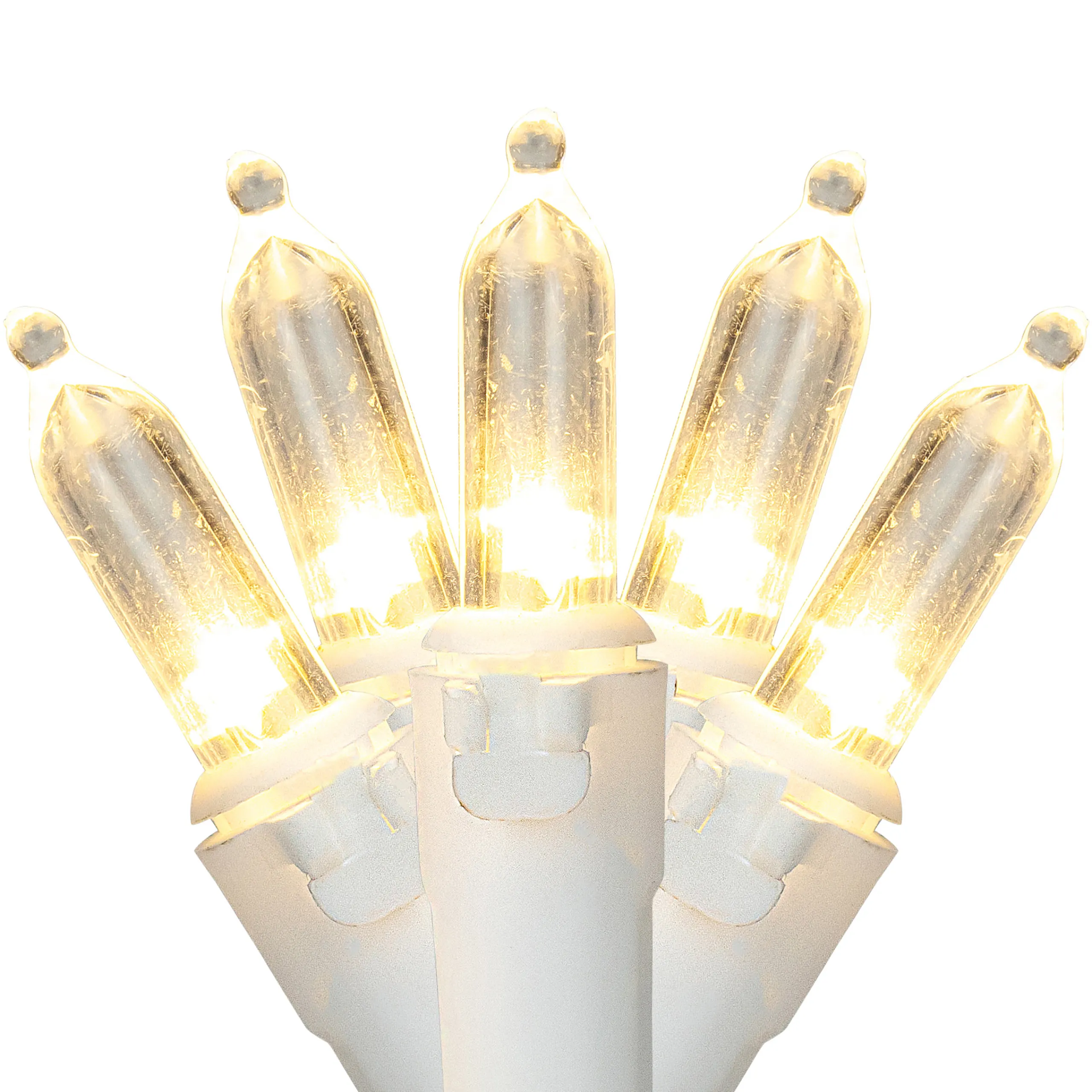 Northlight 35Ct Warm White Led Mini Christmas Lights, 11.25Ft White Wire