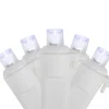 Northlight 50Ct White Led Wide Angle Christmas String Lights, 16.25Ft White Wire