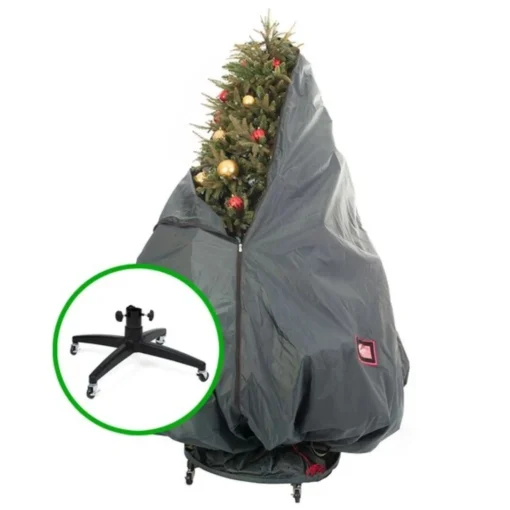 Decoration Storage*Northlight Decorated Christmas Tree Storage Bag With Rolling Stand-Holds 6-9 Ft Trees