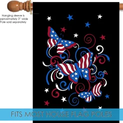 Toland Home Garden Fluttering Freedom Patriotic Outdoor House Flag 40