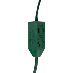 Northlight 9Ft Green Indoor Extension Power Cord With 9-Outlets And Foot Switch