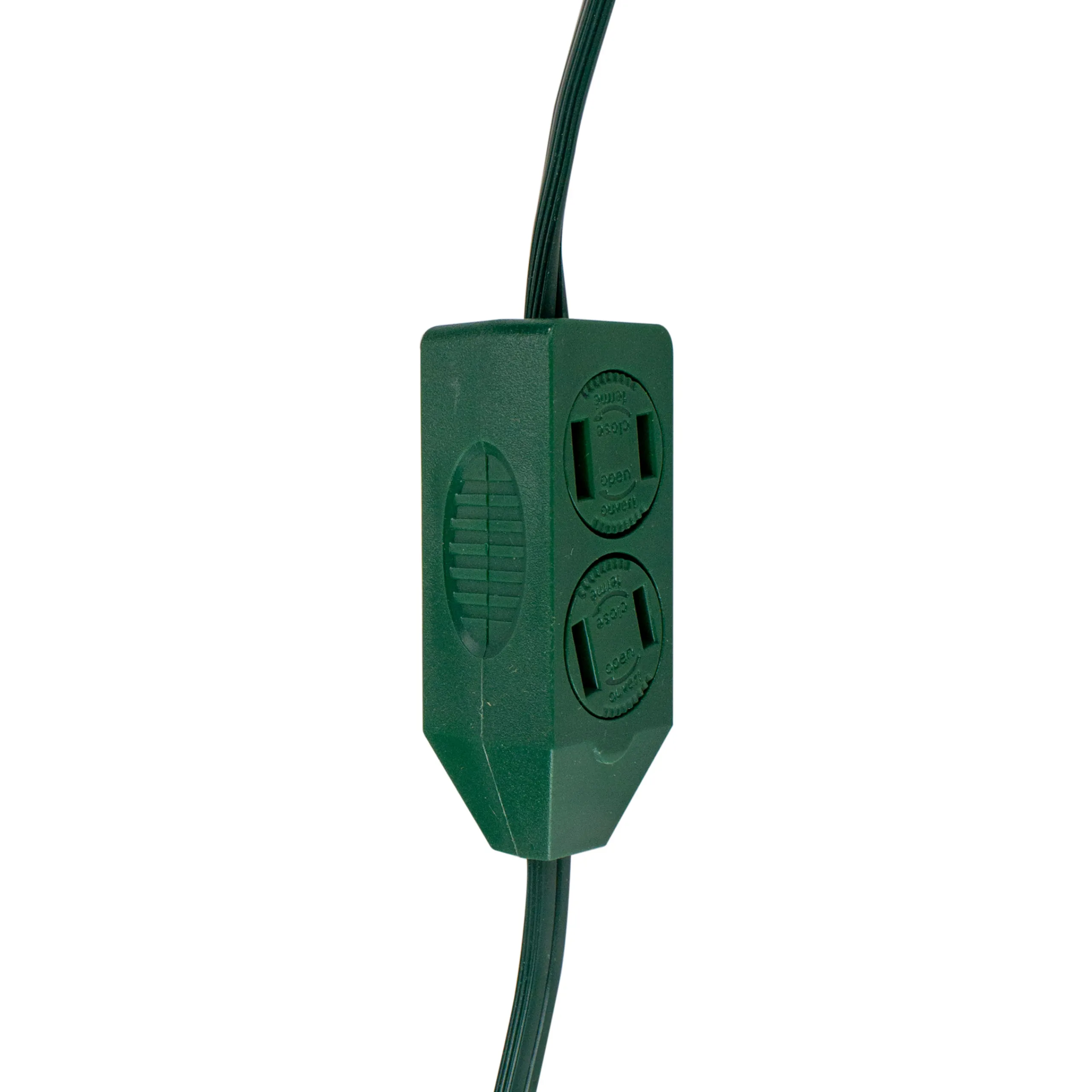Northlight 9Ft Green Indoor Extension Power Cord With 9-Outlets And Foot Switch