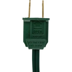 Northlight 9Ft Green Indoor Extension Power Cord With 9-Outlets And Foot Switch