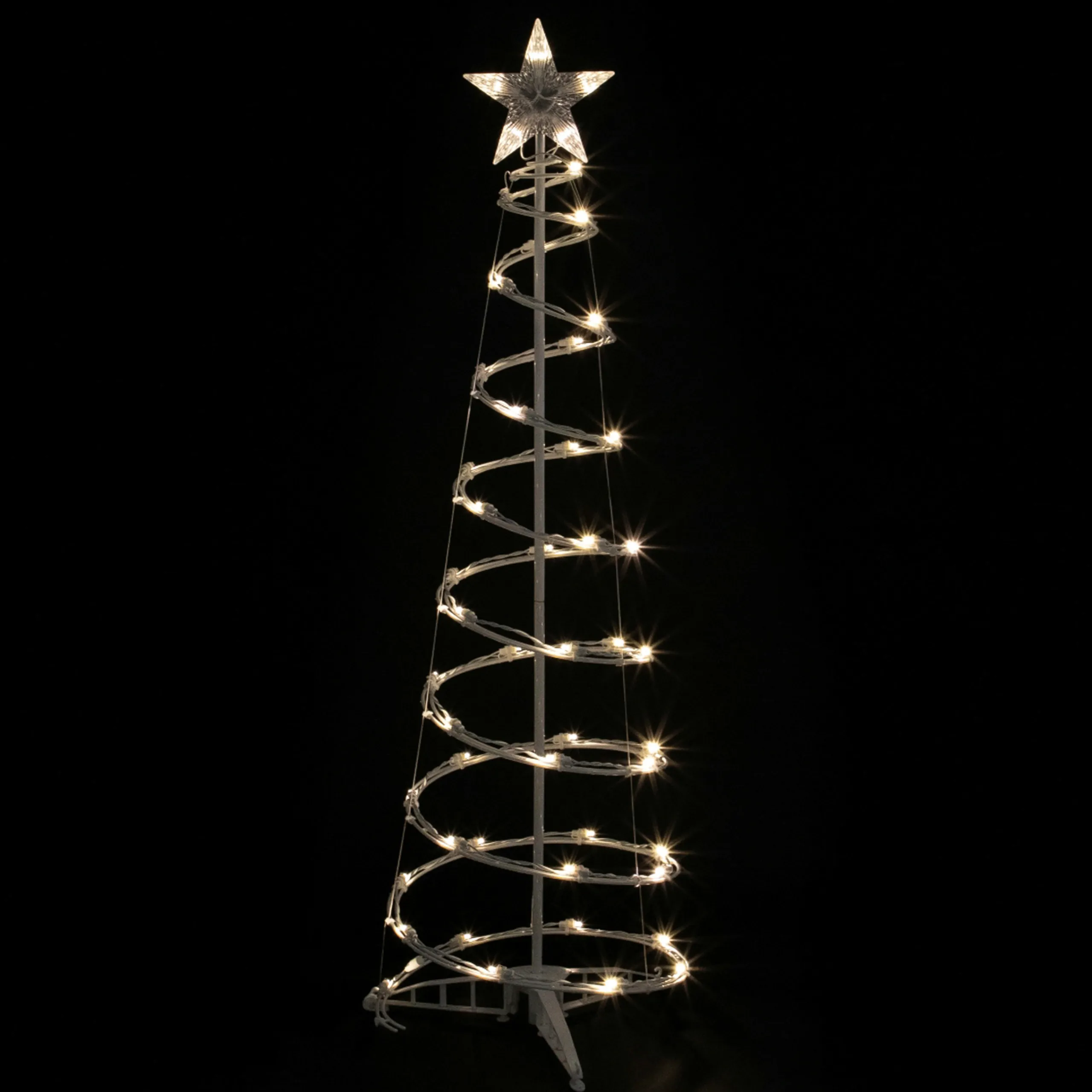 Northlight Spiral Trees>4Ft Led Lighted Spiral Cone Tree Outdoor Christmas Decoration, Warm White Lights