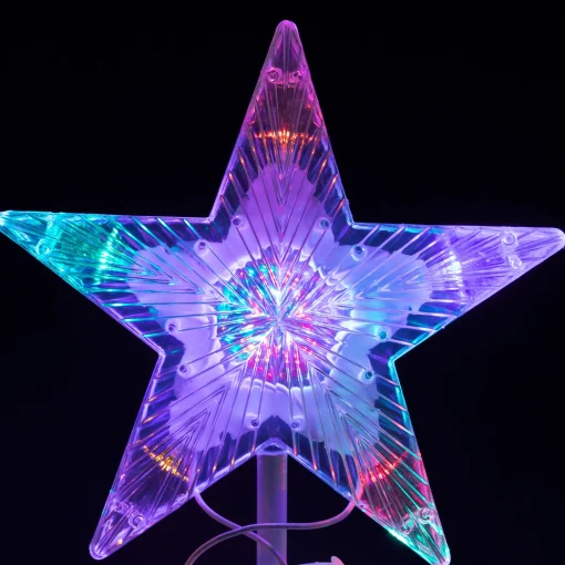 Northlight Spiral Trees>6Ft Led Lighted Spiral Cone Tree Outdoor Christmas Decoration, Multi Lights