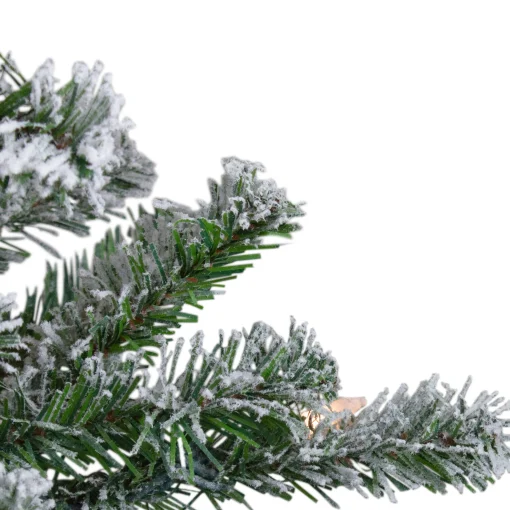 Northlight 4 And 4.5 Feet Tall>4Ft Pre-Lit Flocked Alpine Artificial Christmas Tree, Clear Lights