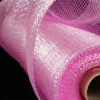 The Ribbon People Fuchsia Pink And Silver Decorating Mesh Craft Ribbon 21" X 40 Yards