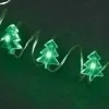 Roman Green Battery Operated Starry Led Christmas Tree String Lights With 25 Bulbs