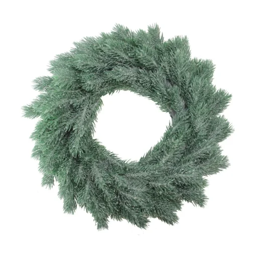 Unlit Wreaths*Northlight Green Frosted Pine Artificial Christmas Wreath - 16-Inch, Unlit